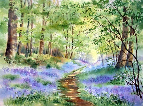 Весенний пейзаж живопись