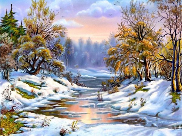 Картина ранняя Весна