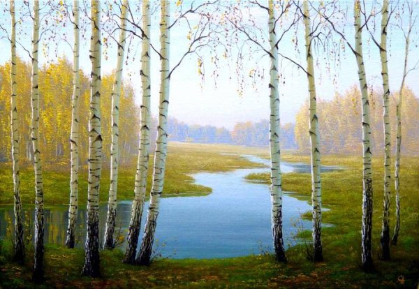 Рисование цветут сады