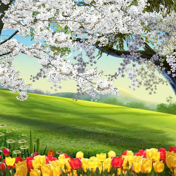 Художник Репин Дмитрий Петрович. Весенние первоцветы