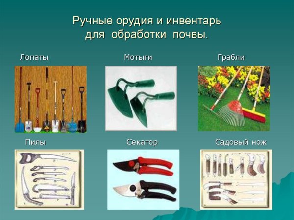 Садовые инструменты раскраска