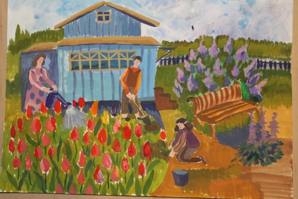 Занятия людей осенью