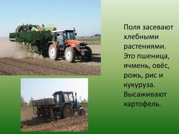 Сельскохозяйственные работы весной