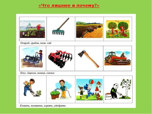 Труд осенью задания для детей