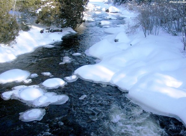 Ручьи от таяния снега
