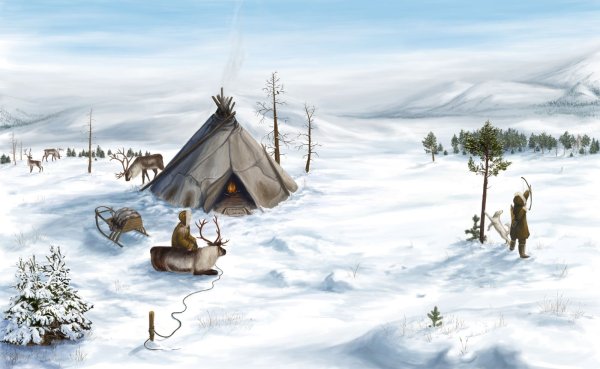 Стойбище эвенков