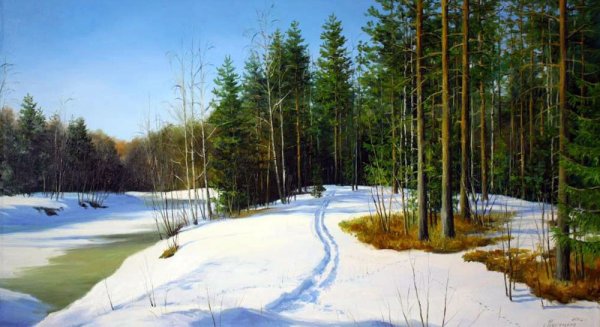 Сергей Курицын художник картины Весна