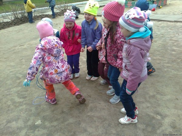 Игры на прогулке в средней группе