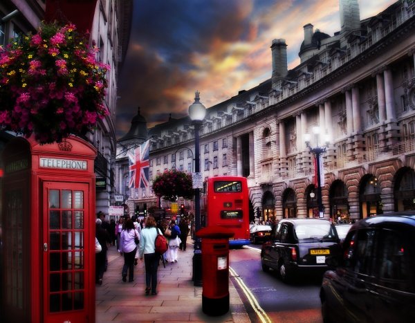 Вечерние улицы Лондона