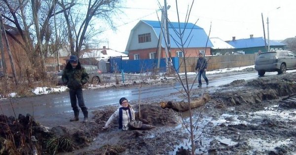 Россия улицы грязь