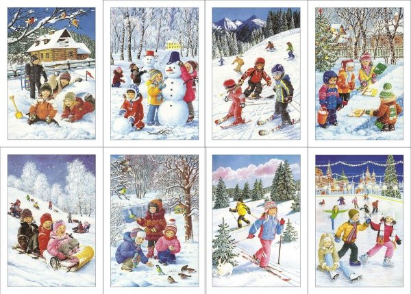 О зиме детям дошкольникам