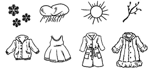 Зимние вещи мультяшный