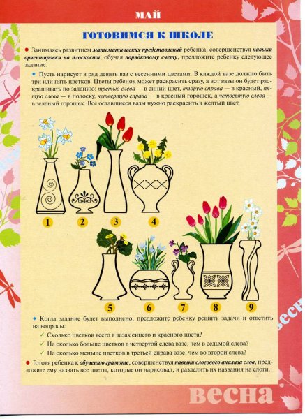 Папка раскладушка Весна