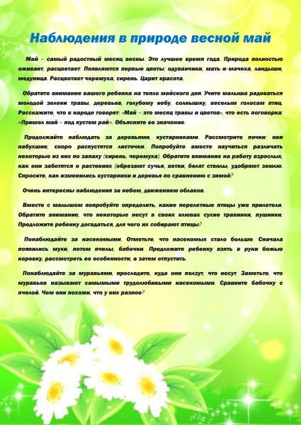 Весенние месяцы