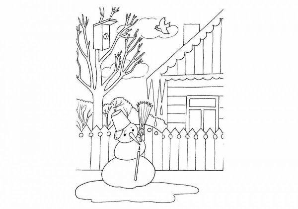 Весенние раскраски для детей