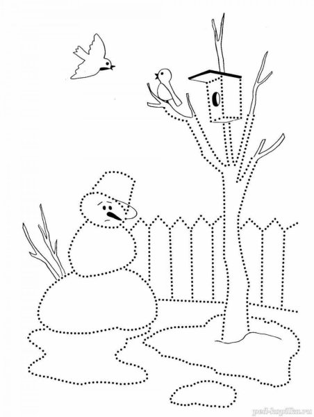 Весенний пейзаж карандашом для детей