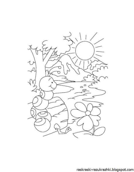 Раскраска. Весна