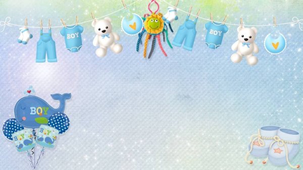 Фон для новорожденного мальчика