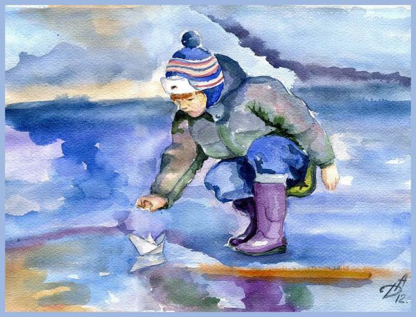 Весна ручьи дети