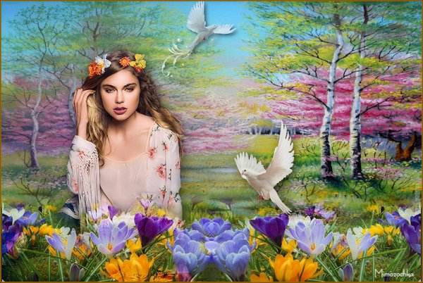 Красивые женщины праздник весны