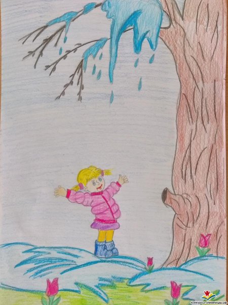 Весна в природе рисунок