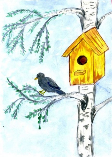 Грач на ветке