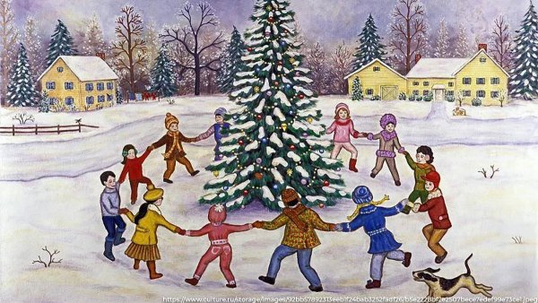 Народные праздники рисование