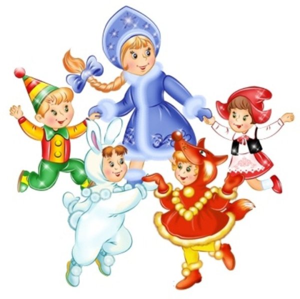 Дети водят хоровод вокруг елки