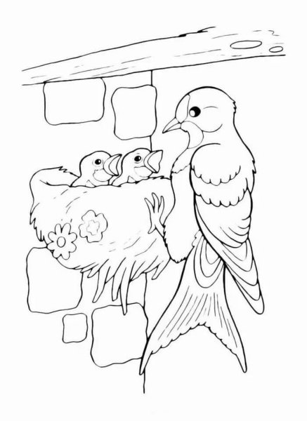 Весенние раскраски