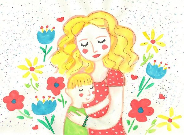 Международный женский день рисунок