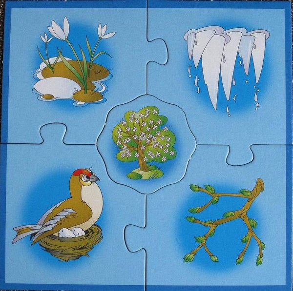 Пазл Весна для детей