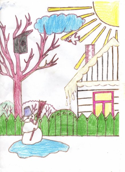 Весенние рисунки для срисовки