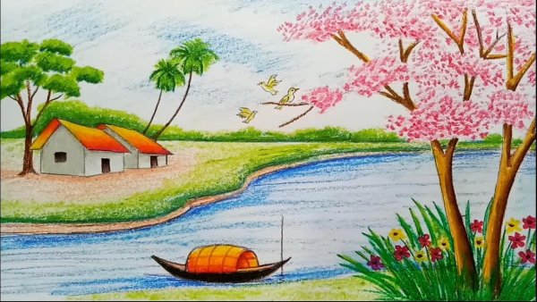 Пейзажи для срисовки