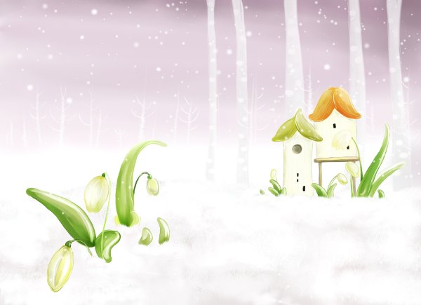 Весна мультяшная