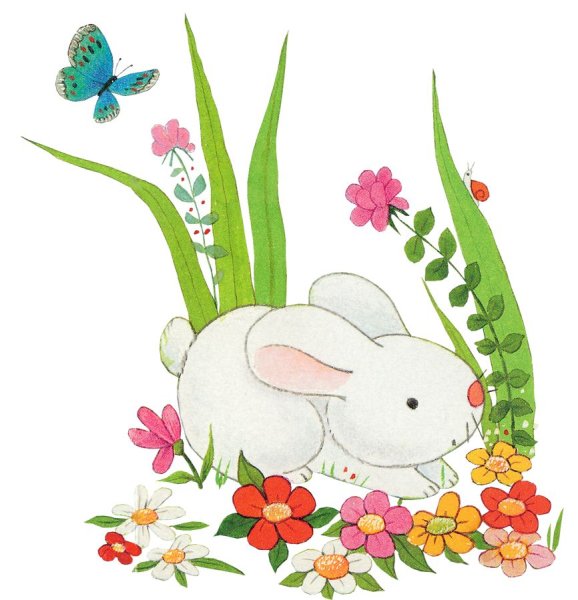 Зайки на лужайке