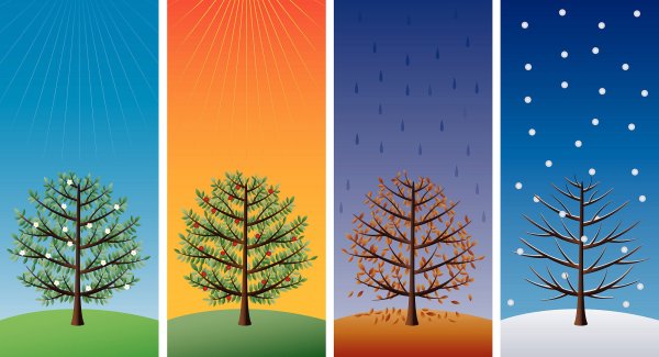 Пейзаж времена года