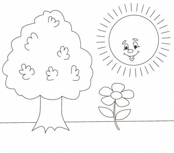 Раскраска. Весна