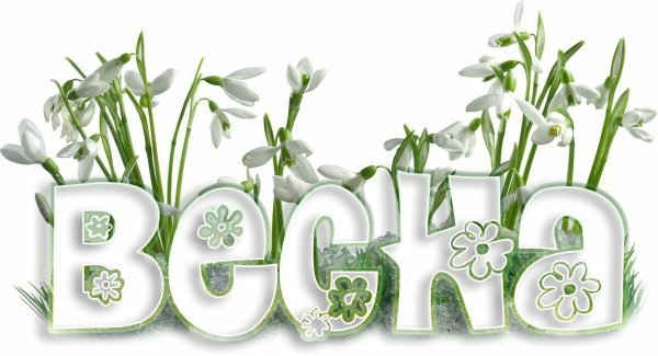 Рамочка с подснежниками