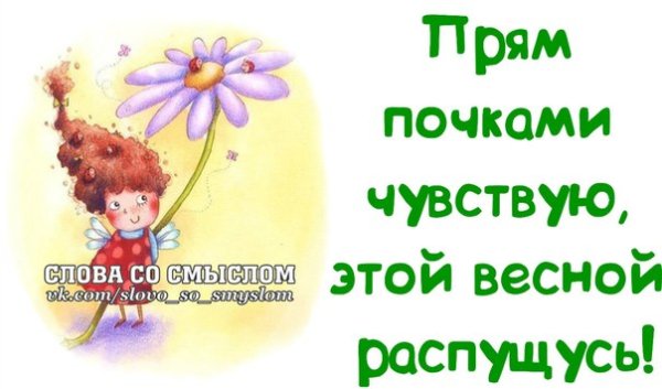 Весна чувствую распущусь