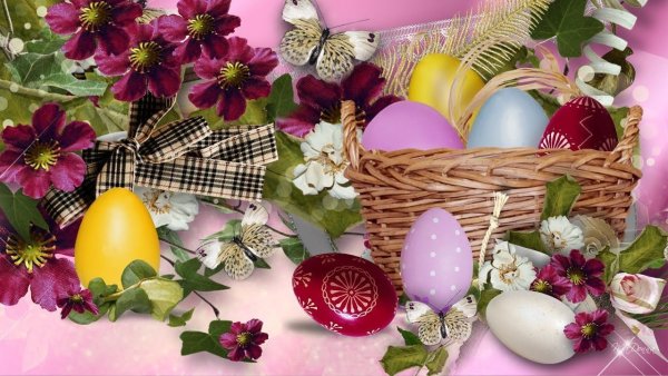 Фотообои пасхальные на рабочий стол