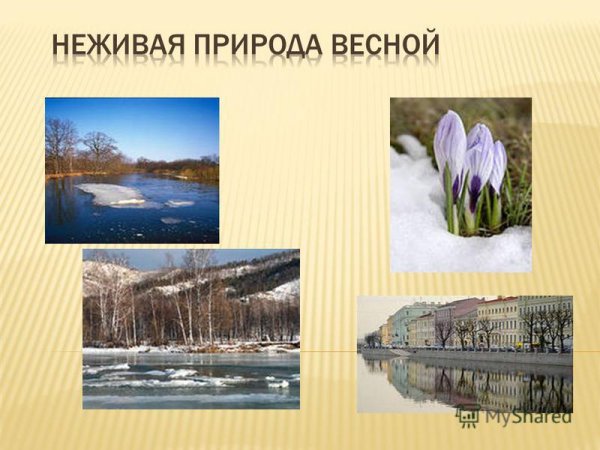 Весна в неживой природе