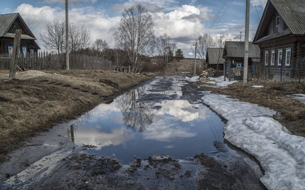 Весна природа деревня