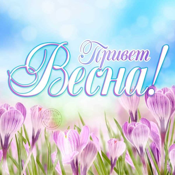 С первым днем весны