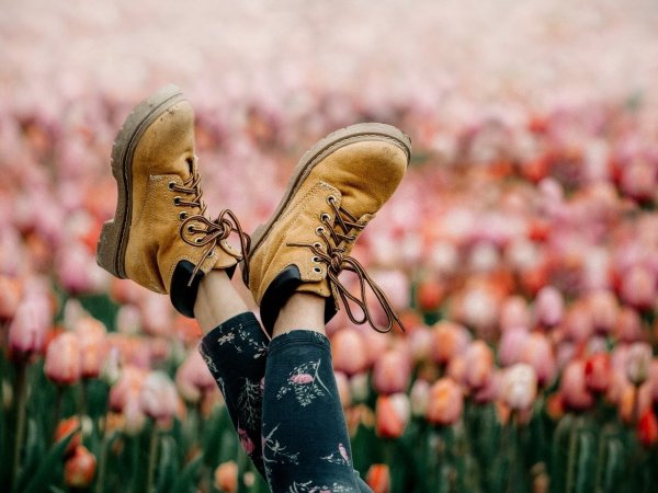 Цветы в обуви