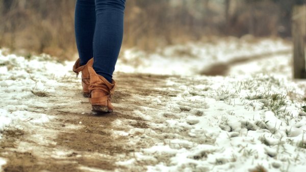 Женские ножки весной