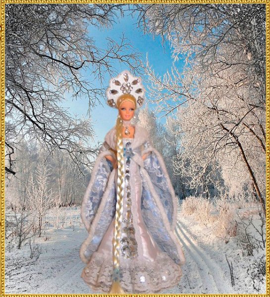 Плакат вырубной Снегурочка