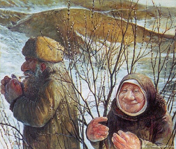 Картины Леонида Баранова жили были дед да баба