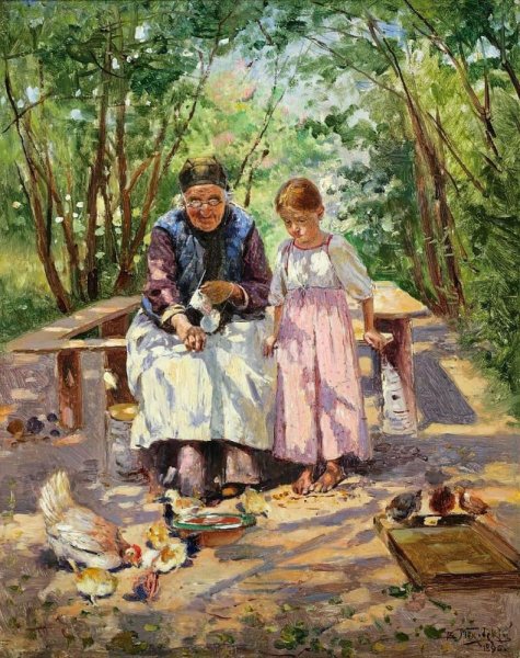 Владимир Егорович Маковский крестьянка