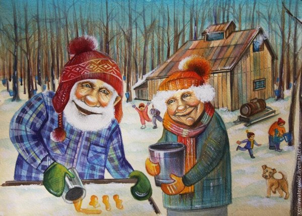Бабушка рисунок