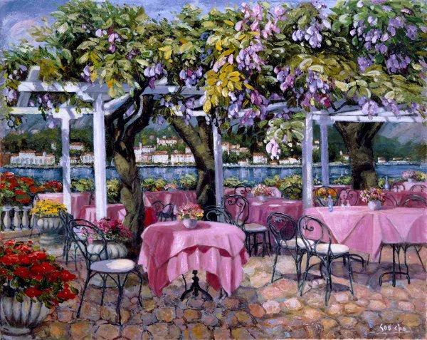 Художник картины "утро в Париже"